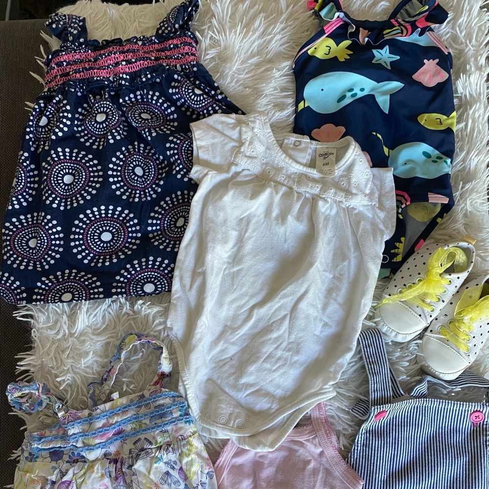 3-6 month 6 month baby girl summer clothes